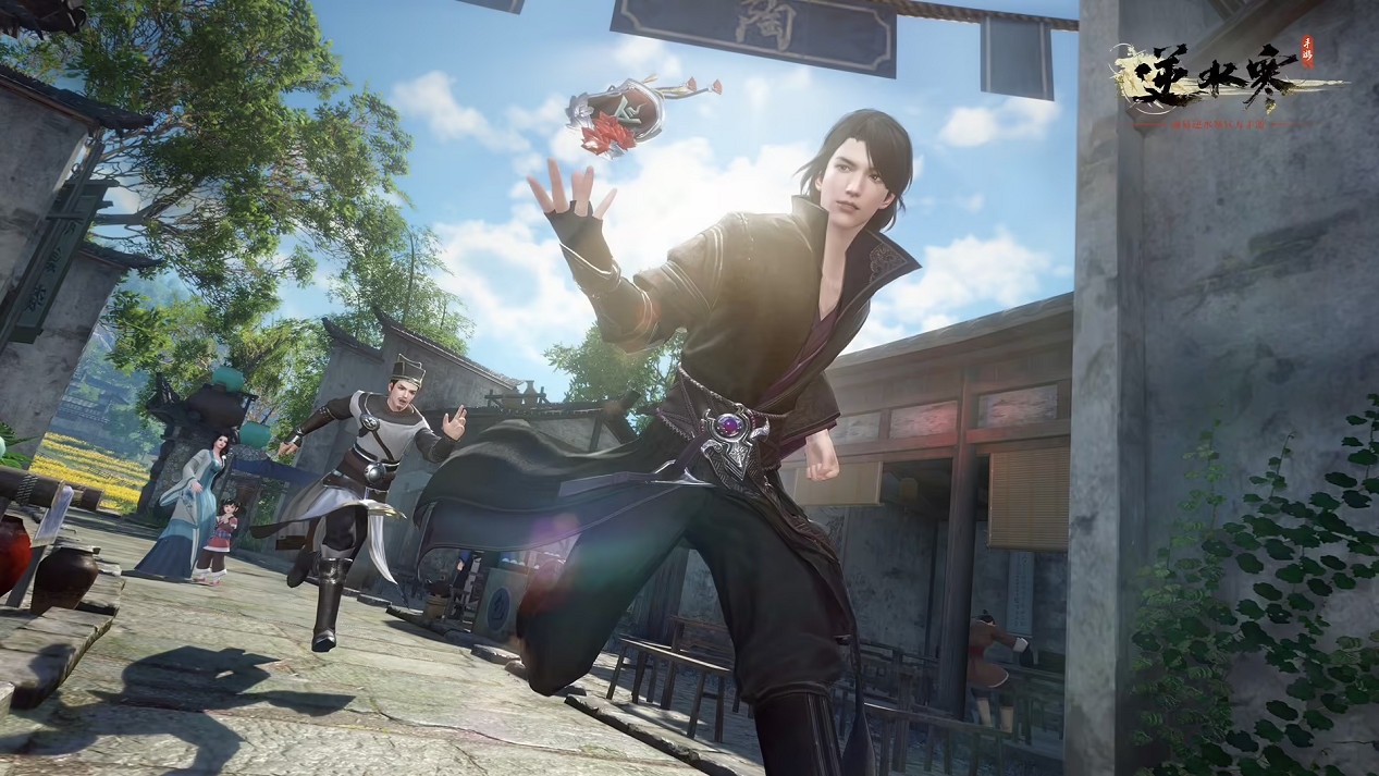 賽博桂花雨裡的水墨江南