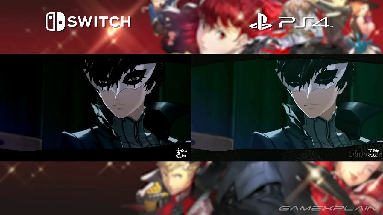 Switch對比PS4《女神異聞錄5R》解析度欠佳 Switch對比PS4《女神異聞錄5R》解析度欠佳