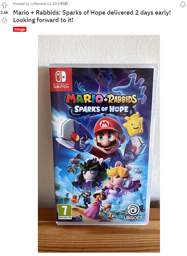 已有玩家收到《馬裡奧瘋兔:星耀之願》實體版提前偷跑 已有玩家收到《馬裡奧瘋兔:星耀之願》實體版提前偷跑