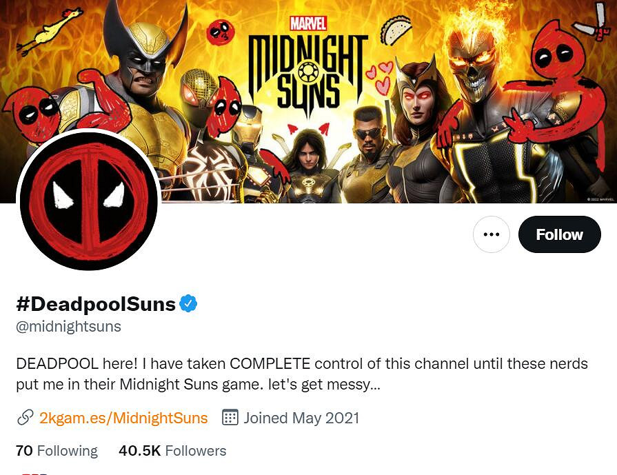 《漫威暗夜之子》官推被死侍"接管":這遊戲沒我不行! 《漫威暗夜之子》官推被死侍"接管":這遊戲沒我不行!