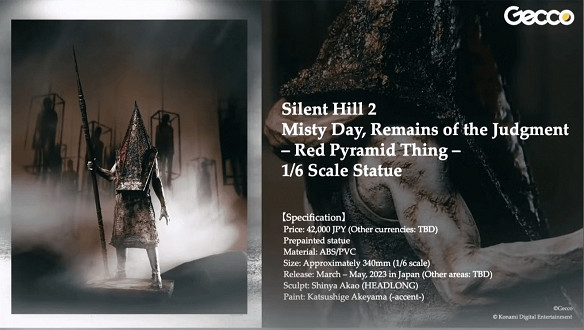 科拿米公布《沉默之丘》系列周邊 無臉護士姿態妖嬈！