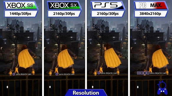 《高譚騎士》XSS/XSX/PS5/PC畫面對比 看看誰更棒！