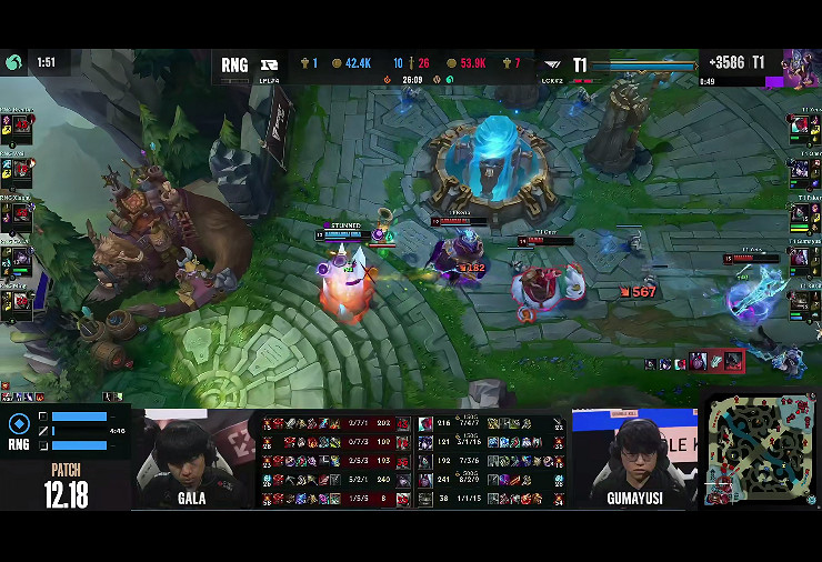 《英雄聯盟》S12八強賽RNG慘敗 遭T1零封淘汰