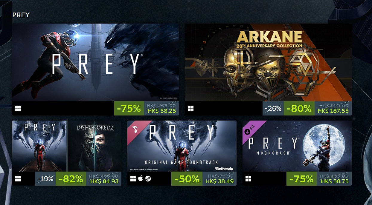 Steam Arkane工作室遊戲特賣:《冤罪殺機1》僅10元 Steam Arkane工作室遊戲特賣:《冤罪殺機1》僅10元