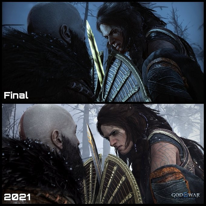 網友曝光《戰神5》實機截圖!畫面對比預告大大提升 網友曝光《戰神5》實機截圖!畫面對比預告大大提升