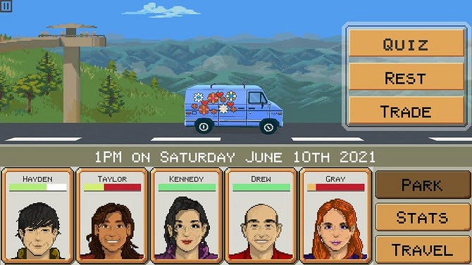像素風公路旅行《The Van Game》登陸Steam 橫穿北美