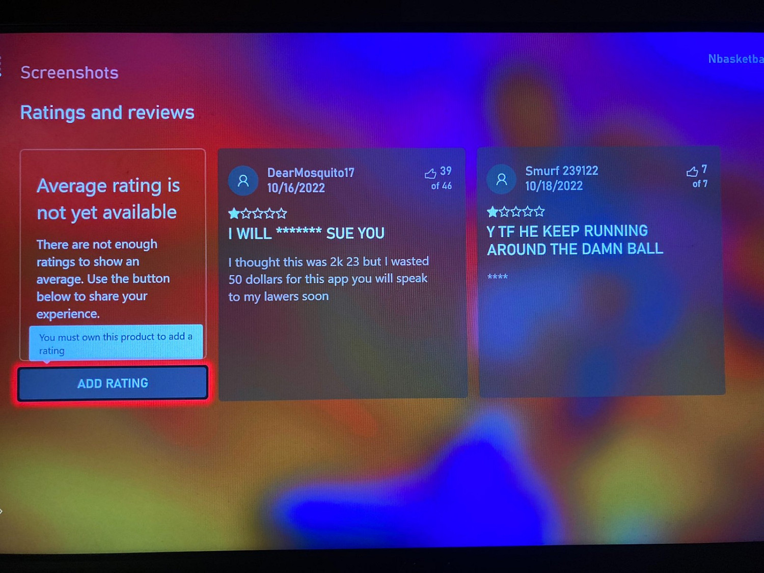 Xbox商店驚現假冒《NBA 2K23》遊戲 至少兩人上當給差評