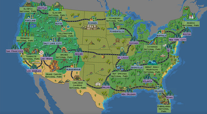 橫穿北美之旅!公路旅行遊戲《麵包車遊戲》Steam發售 橫穿北美之旅!公路旅行遊戲《麵包車遊戲》Steam發售