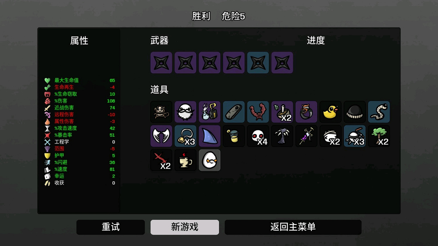 《Brotato》全角色使用點評 人物選擇指南