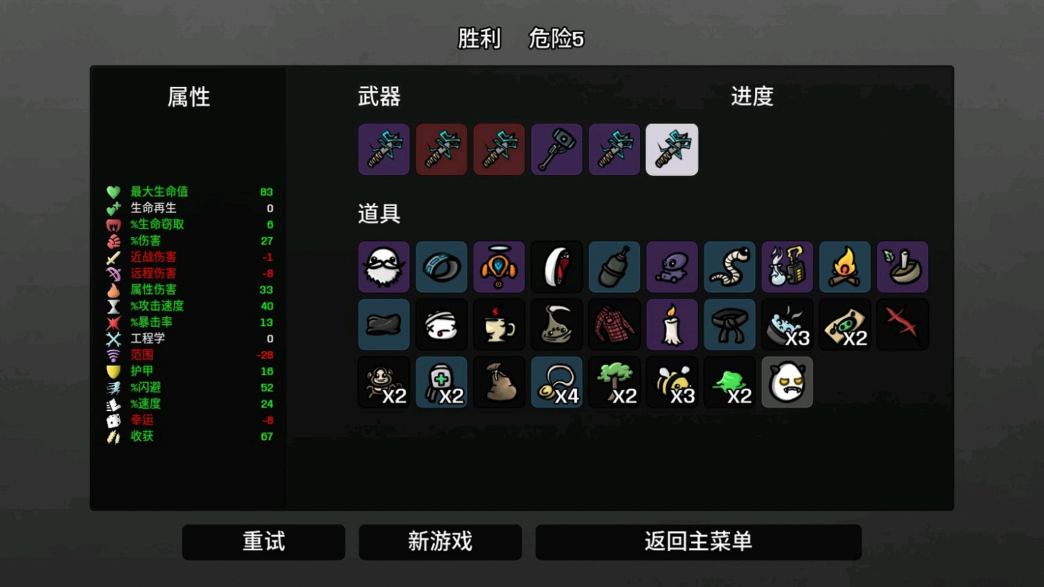 《Brotato》全角色使用點評 人物選擇指南