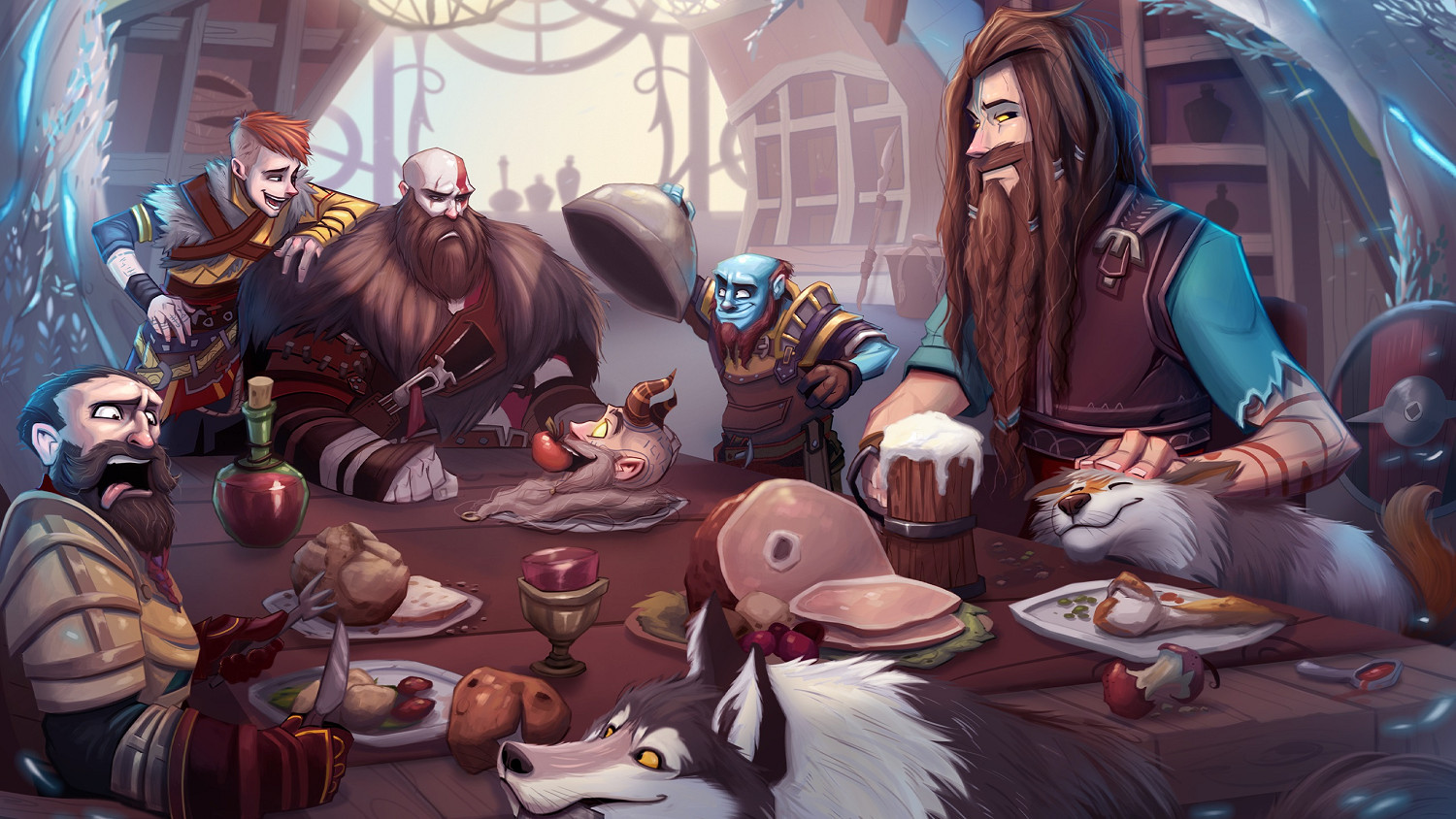 索尼官方發布《戰神5諸神黃昏》五大家族肖像壁紙圖! 索尼官方發布《戰神5諸神黃昏》五大家族肖像壁紙圖!