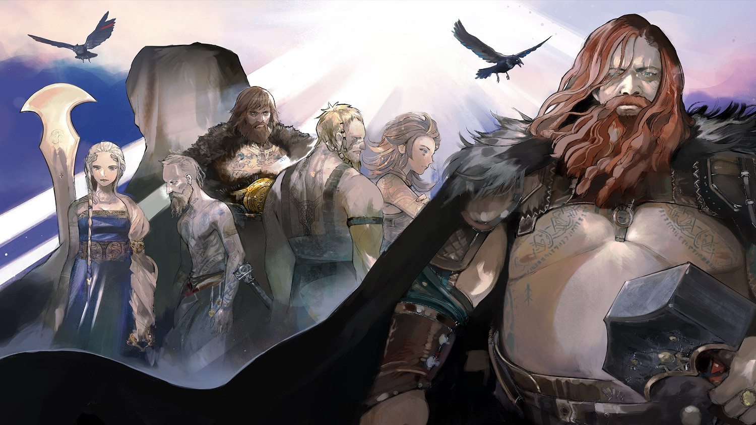 索尼官方發布《戰神5諸神黃昏》五大家族肖像壁紙圖! 索尼官方發布《戰神5諸神黃昏》五大家族肖像壁紙圖!