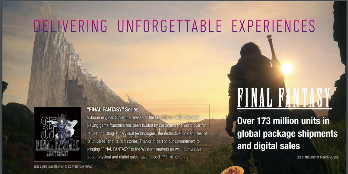 SE《最終幻想》系列總銷量突破1.73億！7代超1390萬