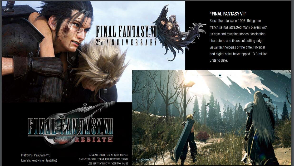 SE《最終幻想》系列總銷量突破1.73億！7代超1390萬