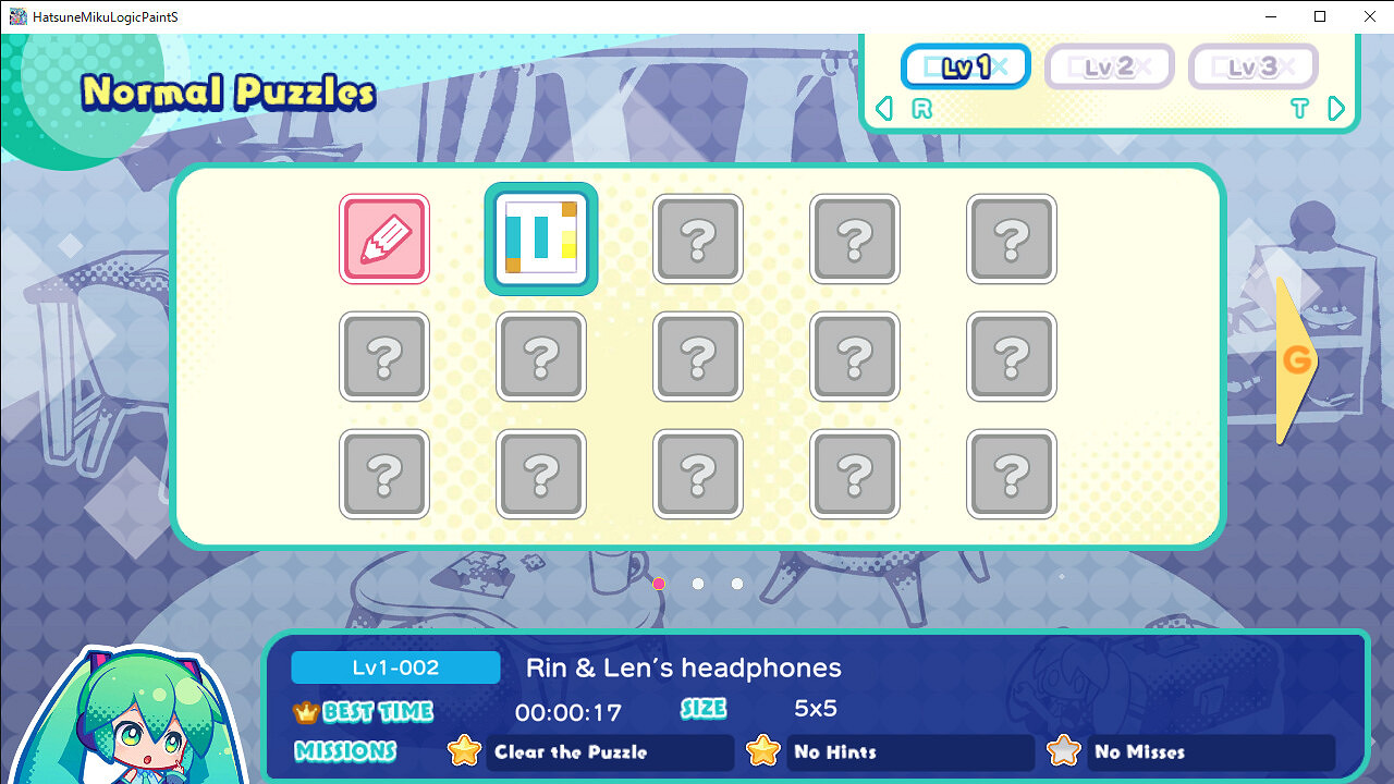 休閒益智新作《初音未來Logic Paint S》上架Steam! 休閒益智新作《初音未來Logic Paint S》上架Steam!