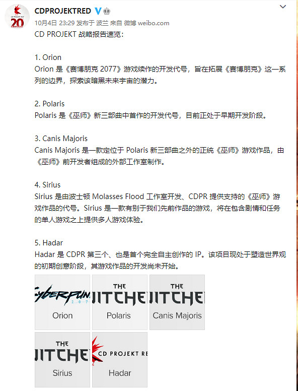 傳聞索尼已多次與《2077》開發商CDPR洽談收購可能 傳聞索尼已多次與《2077》開發商CDPR洽談收購可能