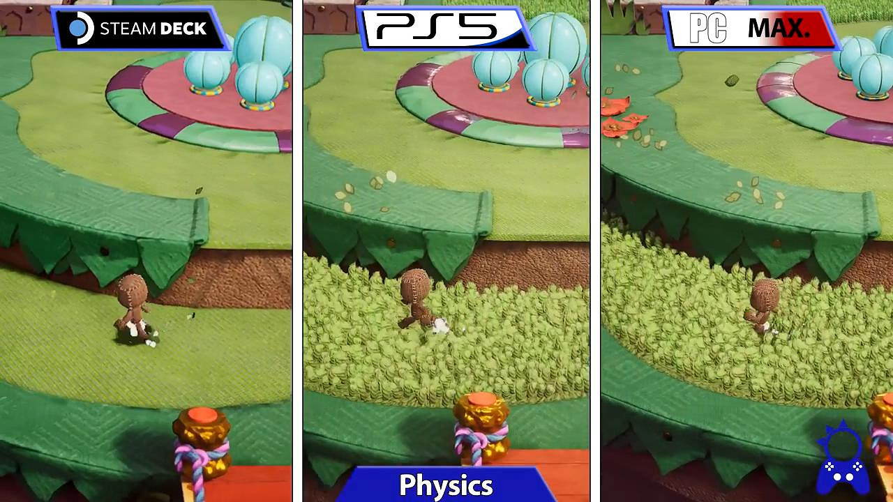 《麻布仔大冒險》高配PC/PS5/Steam Deck掌機畫面對比