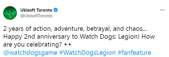 育碧慶祝《看門狗：軍團》兩周年 大量玩家發泄不滿