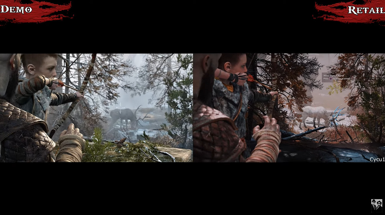 《戰神》2016年E3展示與最終版本對比 細節提升明顯! 《戰神》2016年E3展示與最終版本對比 細節提升明顯!