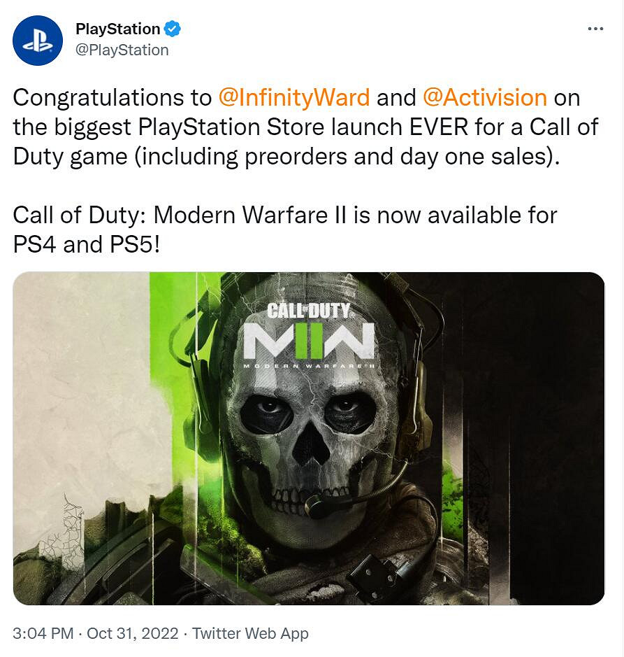 索尼PS:《決勝時刻19》是系列首發表現最強的一作! 索尼PS:《決勝時刻19》是系列首發表現最強的一作!