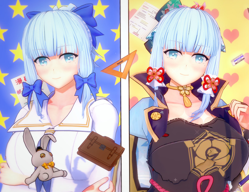 《戀活Sunshine》人物卡原神神裡綾華分享 原神神裡綾華怎麽捏？