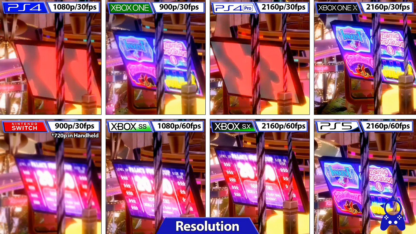 《女神異聞錄5R》8個平台畫面效果對比：NS/PS/Xbox