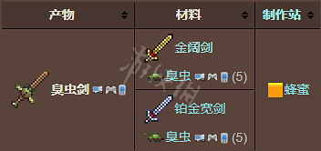 《泰拉瑞亞》臭蟲劍怎麽做?臭蟲劍製作方法介紹 《泰拉瑞亞》臭蟲劍怎麽做?臭蟲劍製作方法介紹