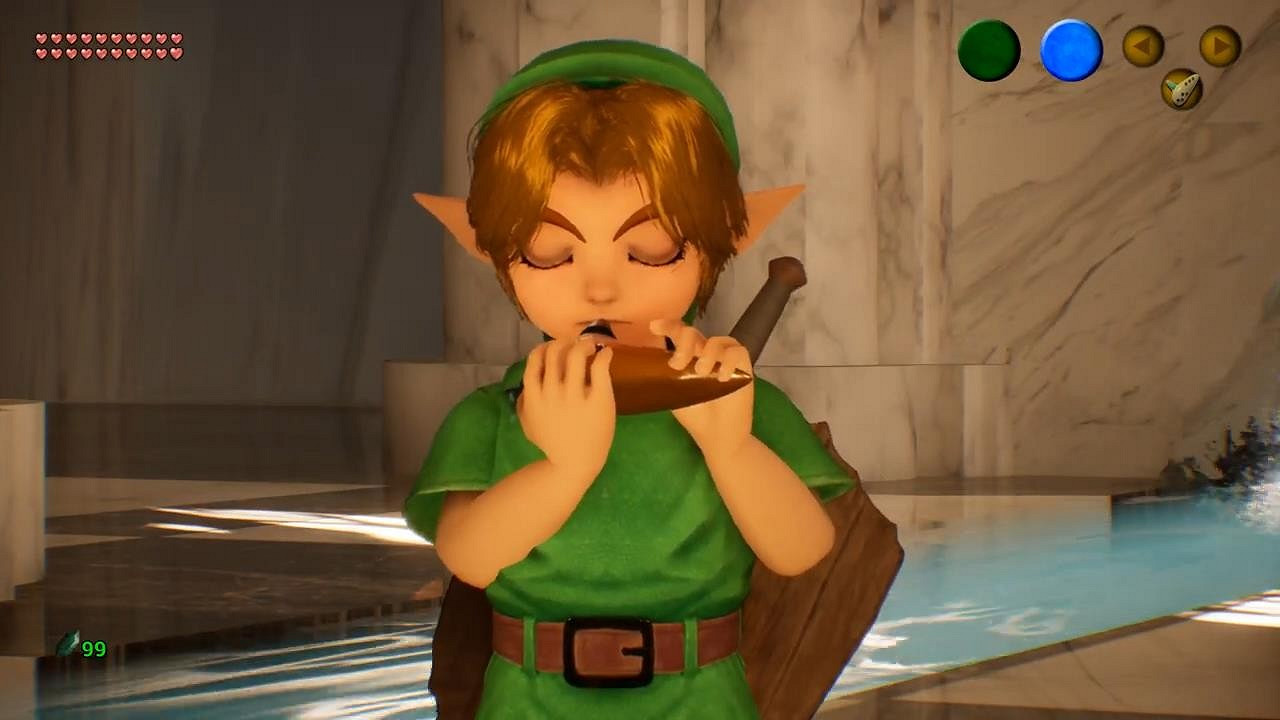 虛幻5重製《薩爾達:時之笛》新展示 畫面效果驚人 虛幻5重製《薩爾達:時之笛》新展示 畫面效果驚人