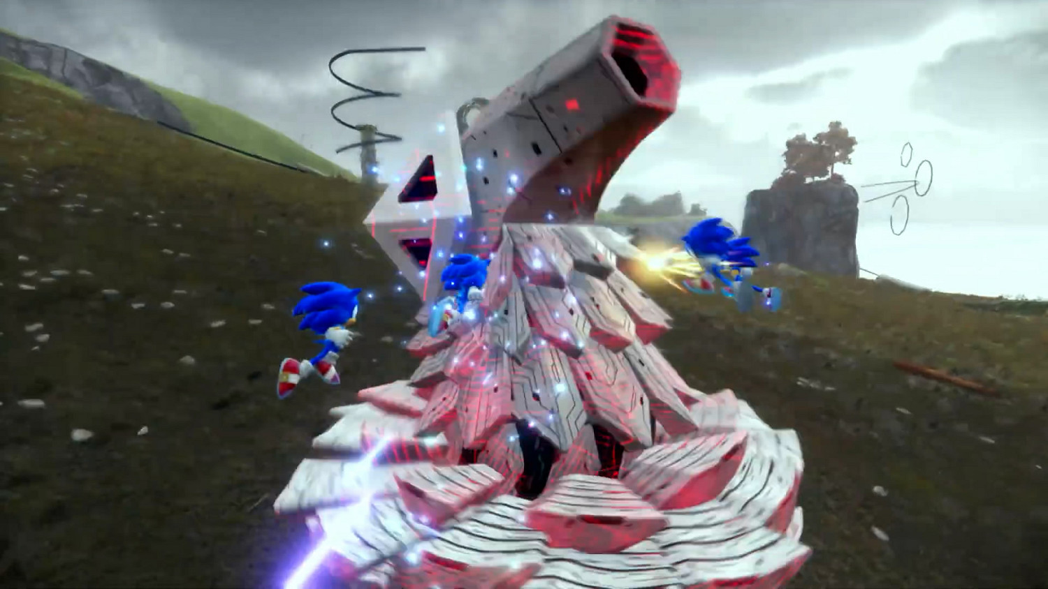 開放世界動作遊戲《索尼克:未知邊境》新預告片“對決”