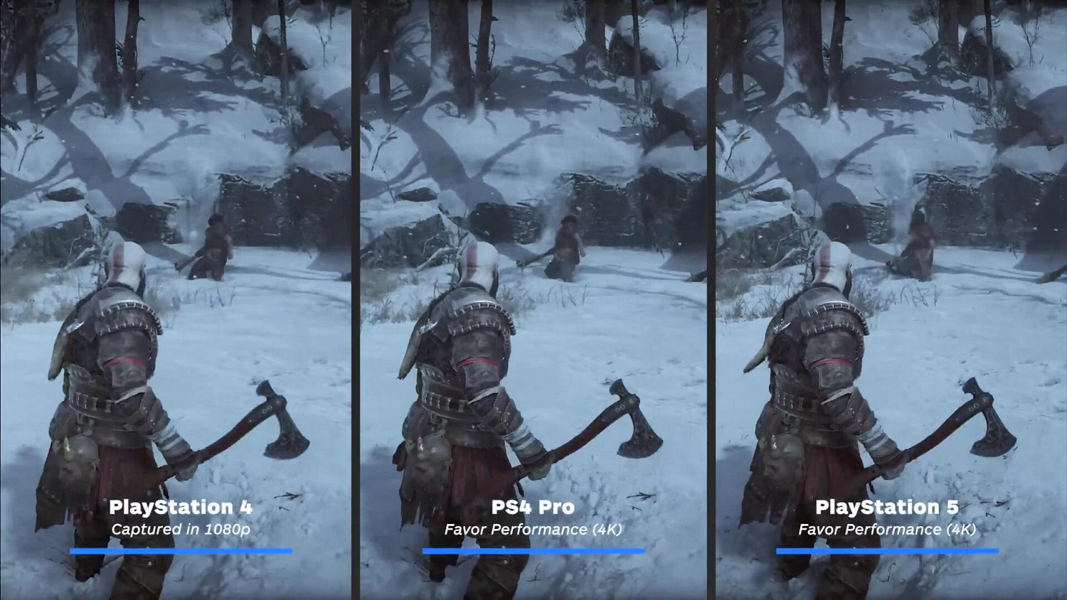 《戰神5》PS5、PS4、PS4 Pro畫面表現&性能對比! 《戰神5》PS5、PS4、PS4 Pro畫面表現&性能對比!