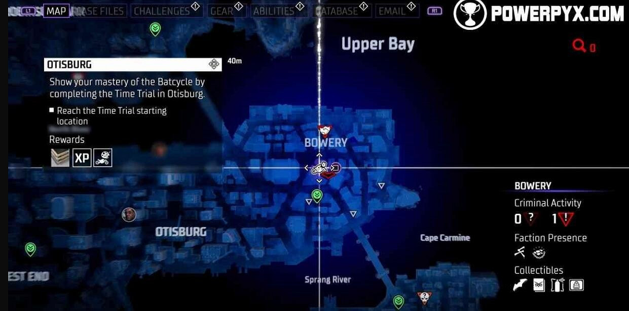 《高譚騎士》蝙蝠摩托競速位置在哪？風馳電掣獎杯攻略