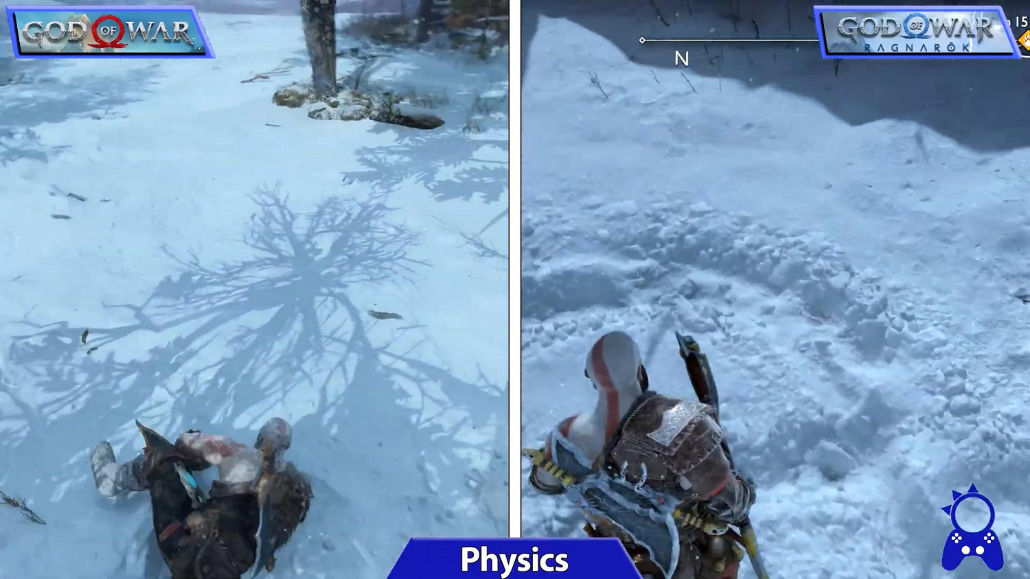 《戰神4》與《戰神5》對比：畫質提升、增加更多細節