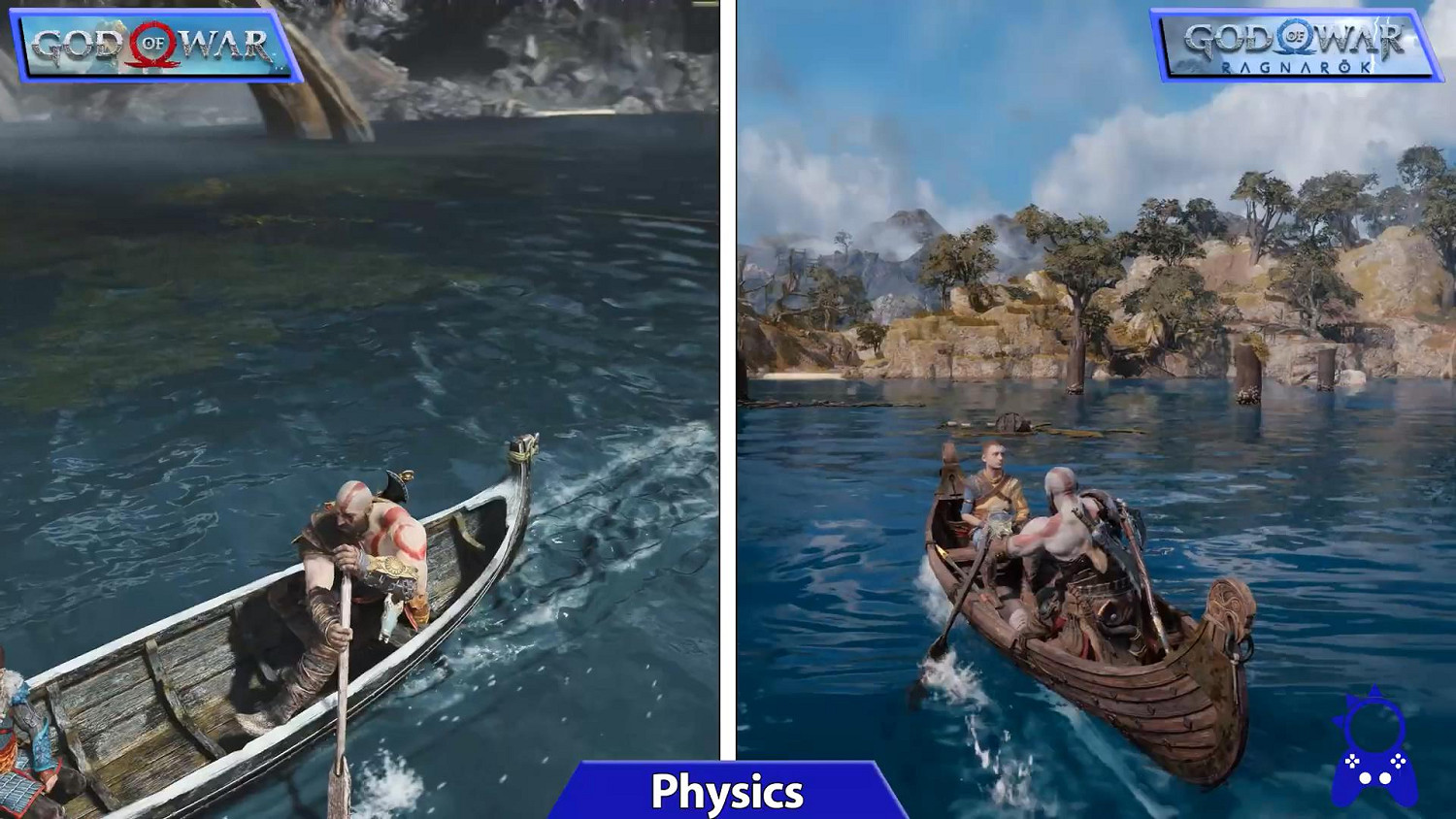 《戰神4》與《戰神5》對比：畫質提升、增加更多細節