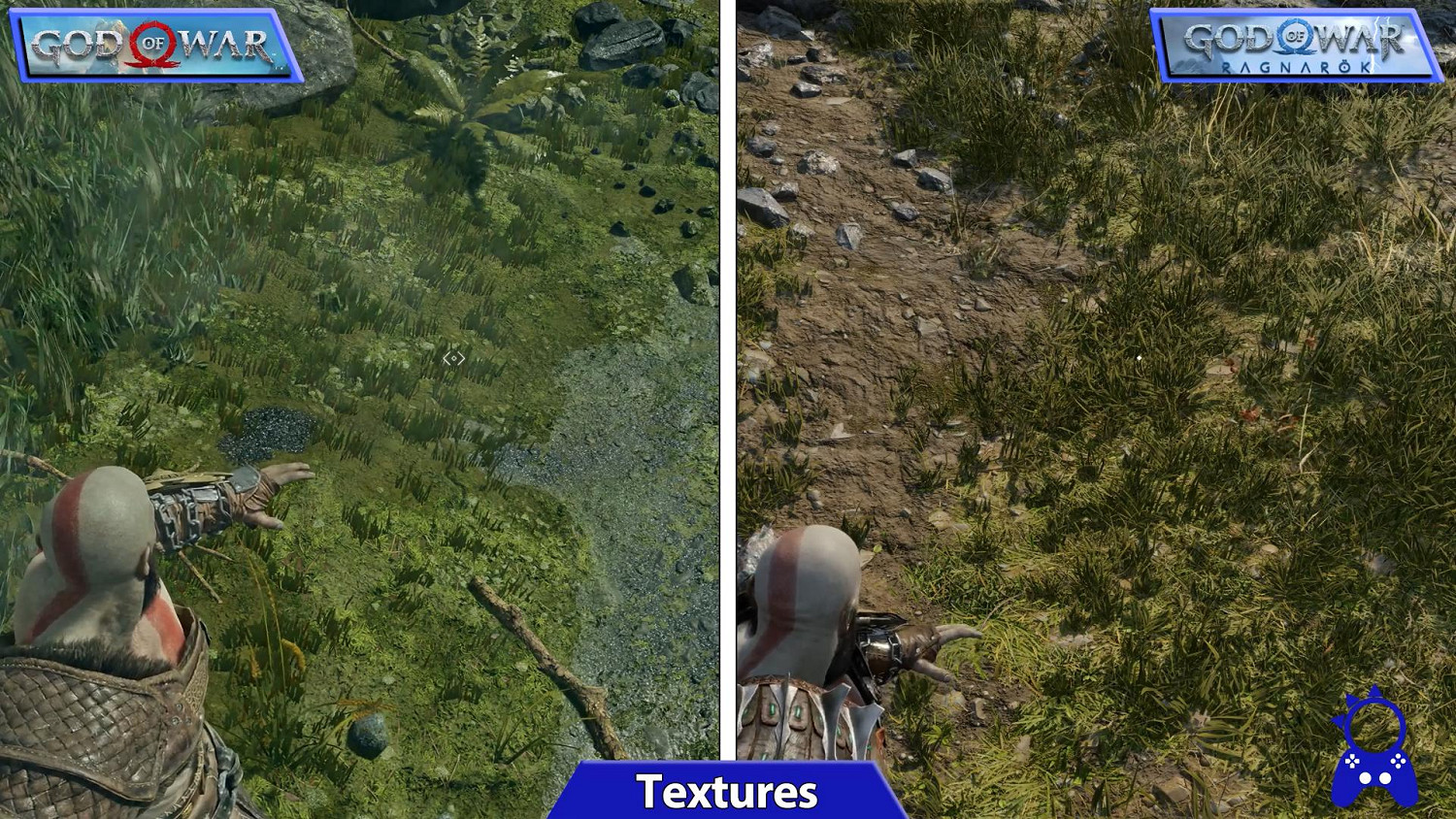 《戰神4》與《戰神5》對比：畫質提升、增加更多細節