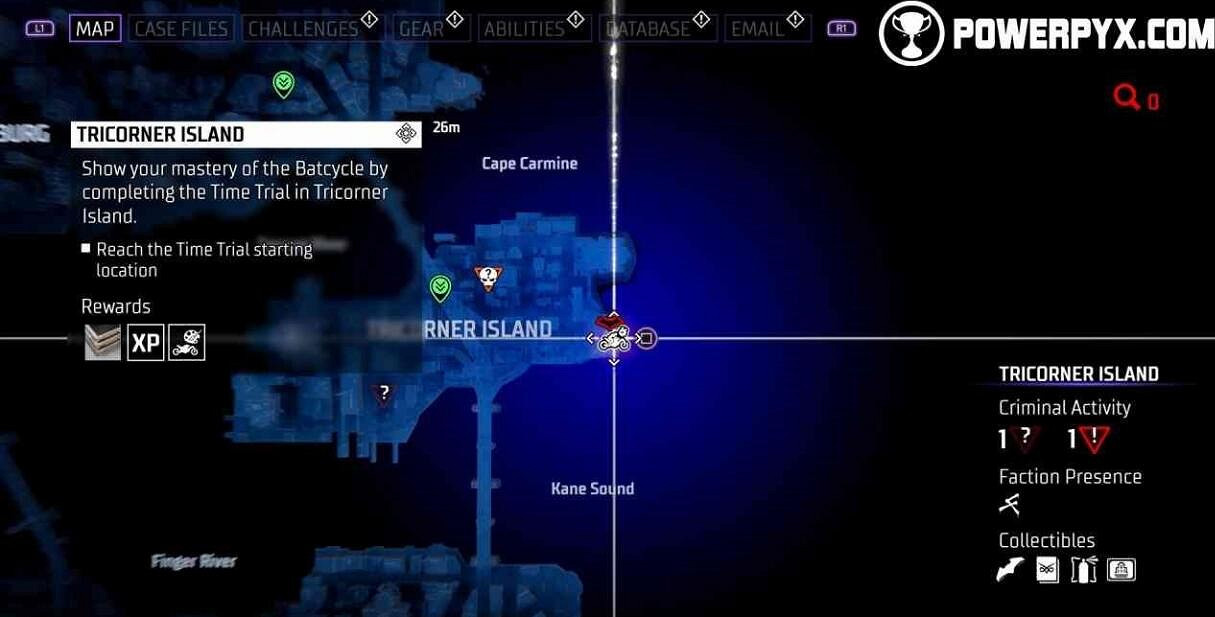 《高譚騎士》蝙蝠摩托競速位置在哪？風馳電掣獎杯攻略