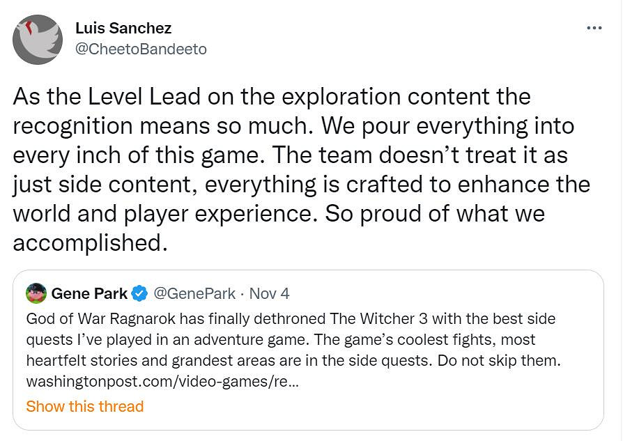 《戰神5》關卡設計師:遊戲的每個細節都傾注了一切! 《戰神5》關卡設計師:遊戲的每個細節都傾注了一切!