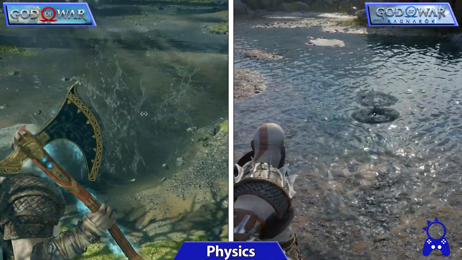 《戰神4》與《戰神5》對比：畫質提升、增加更多細節