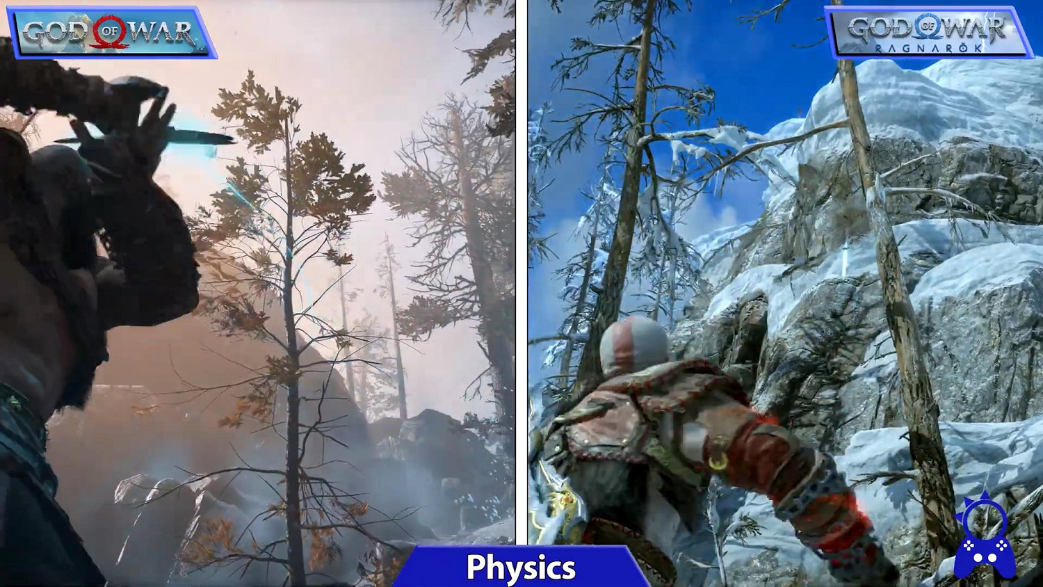 《戰神4》與《戰神5》對比：畫質提升、增加更多細節