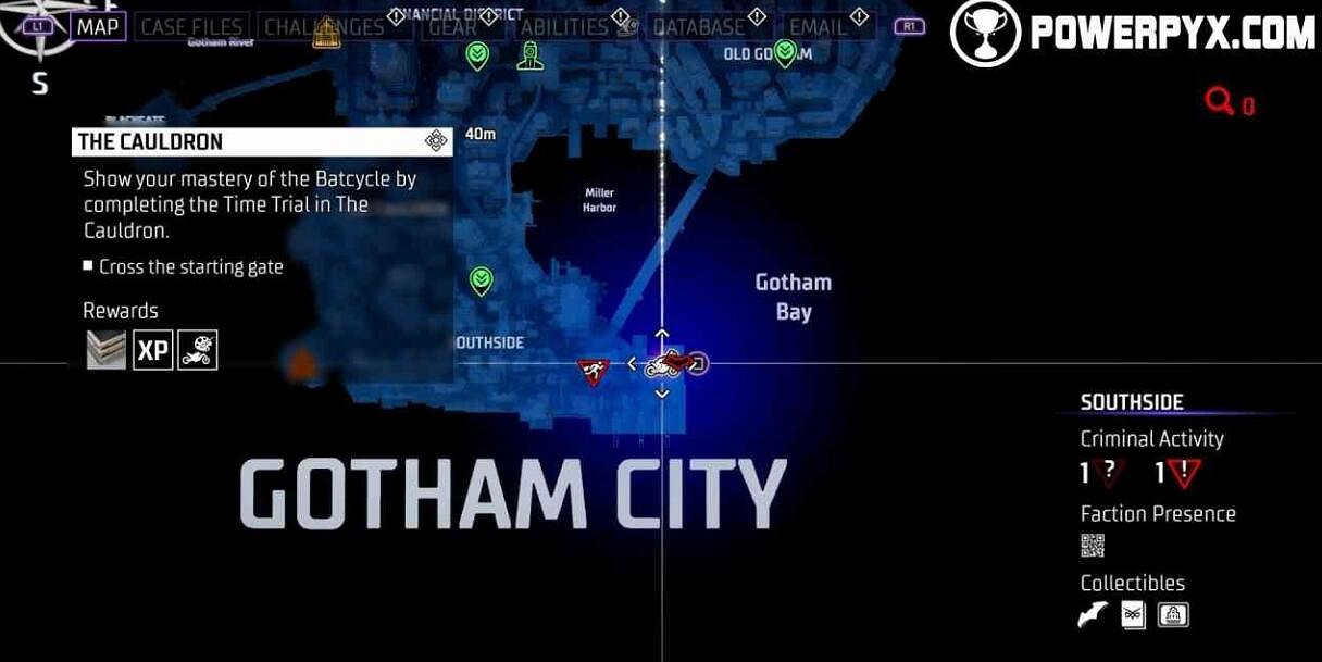 《高譚騎士》蝙蝠摩托競速位置在哪？風馳電掣獎杯攻略