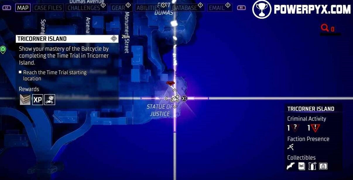 《高譚騎士》蝙蝠摩托競速位置在哪？風馳電掣獎杯攻略