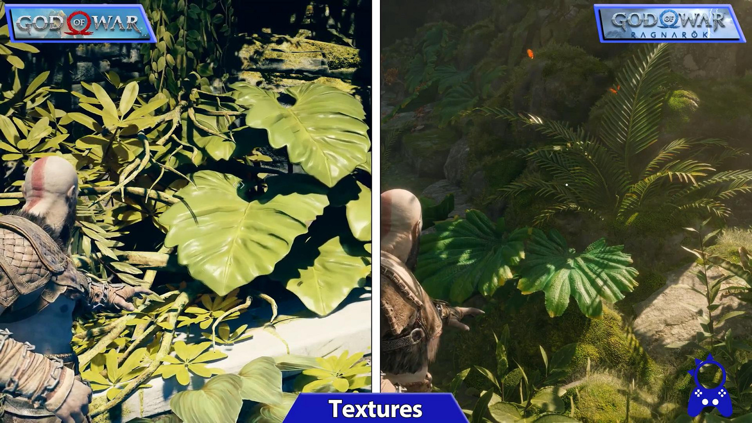 《戰神4》與《戰神5》對比：畫質提升、增加更多細節