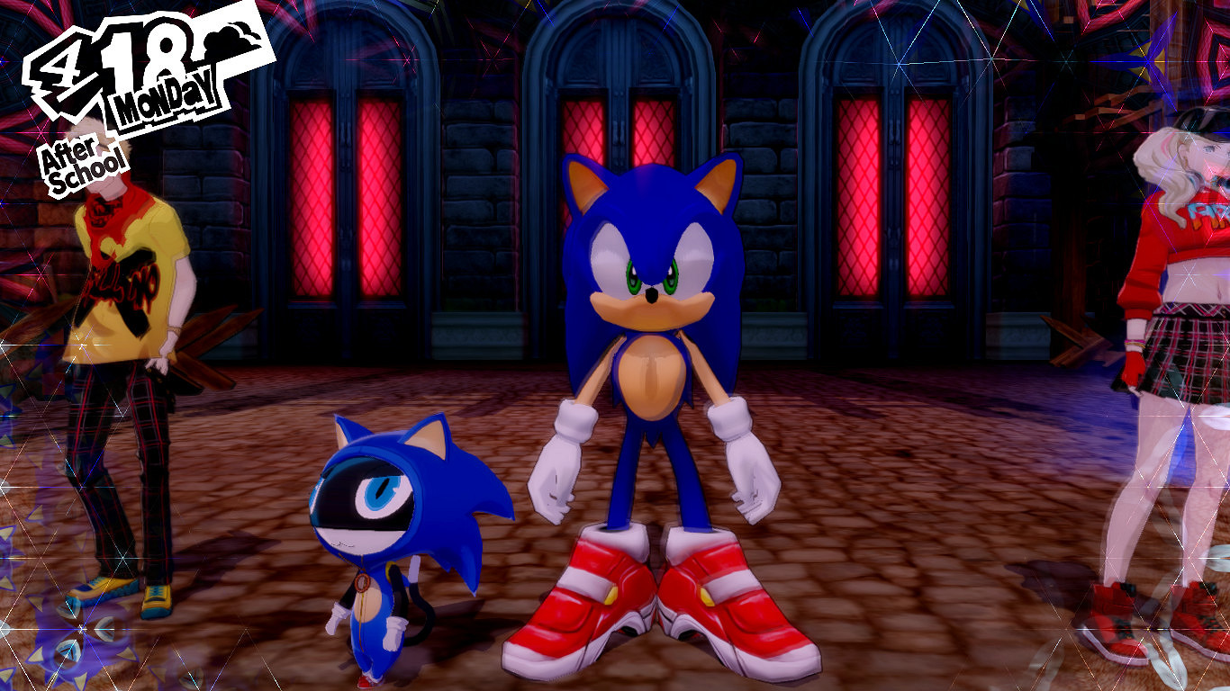 《女神異聞錄5R》索尼克MOD:藍色刺蝟成為心靈怪盜 《女神異聞錄5R》索尼克MOD:藍色刺蝟成為心靈怪盜