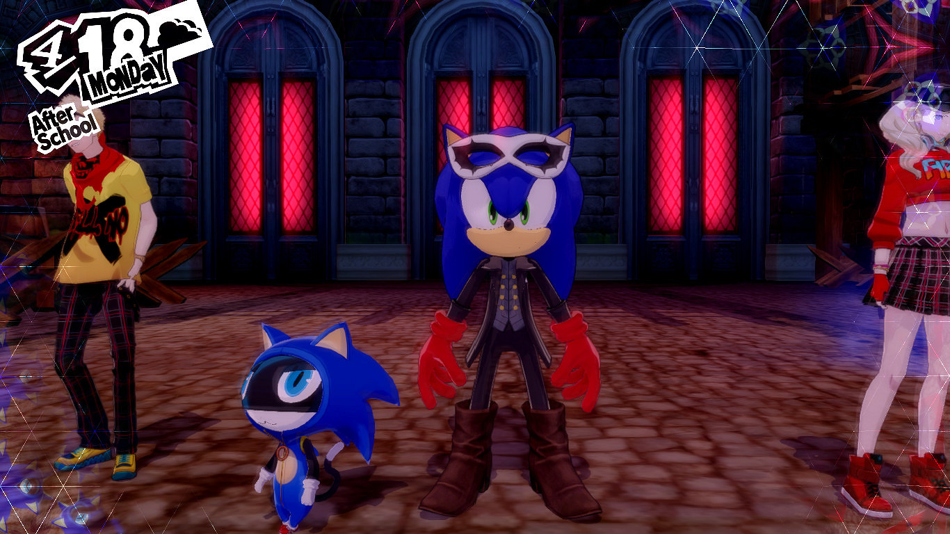 《女神異聞錄5R》索尼克MOD:藍色刺蝟成為心靈怪盜 《女神異聞錄5R》索尼克MOD:藍色刺蝟成為心靈怪盜