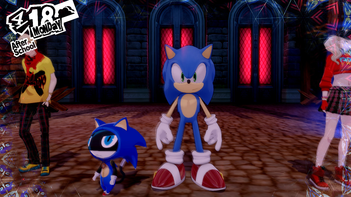 《女神異聞錄5R》索尼克MOD:藍色刺蝟成為心靈怪盜 《女神異聞錄5R》索尼克MOD:藍色刺蝟成為心靈怪盜