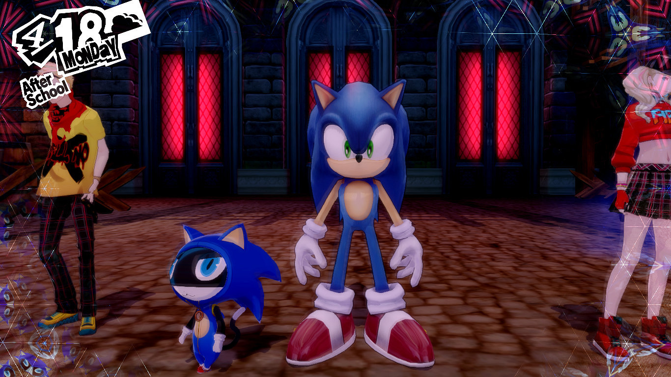 《女神異聞錄5R》索尼克MOD:藍色刺蝟成為心靈怪盜 《女神異聞錄5R》索尼克MOD:藍色刺蝟成為心靈怪盜