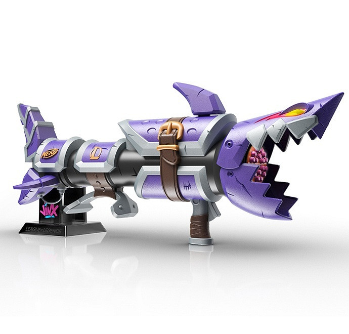 《英雄聯盟》連動NERF 推出限量版金克絲鯊魚嘴火箭筒 《英雄聯盟》連動NERF 推出限量版金克絲鯊魚嘴火箭筒