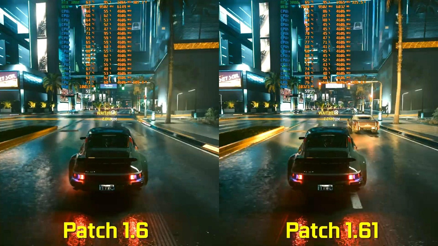 《電馭叛客2077》1.61更新對比影片:所有版本性能改進 《電馭叛客2077》1.61更新對比影片:所有版本性能改進