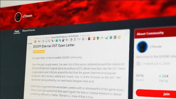 《毀滅戰士：永恆》配樂Mick Gordon長文聲討總監撒謊和公司壓榨