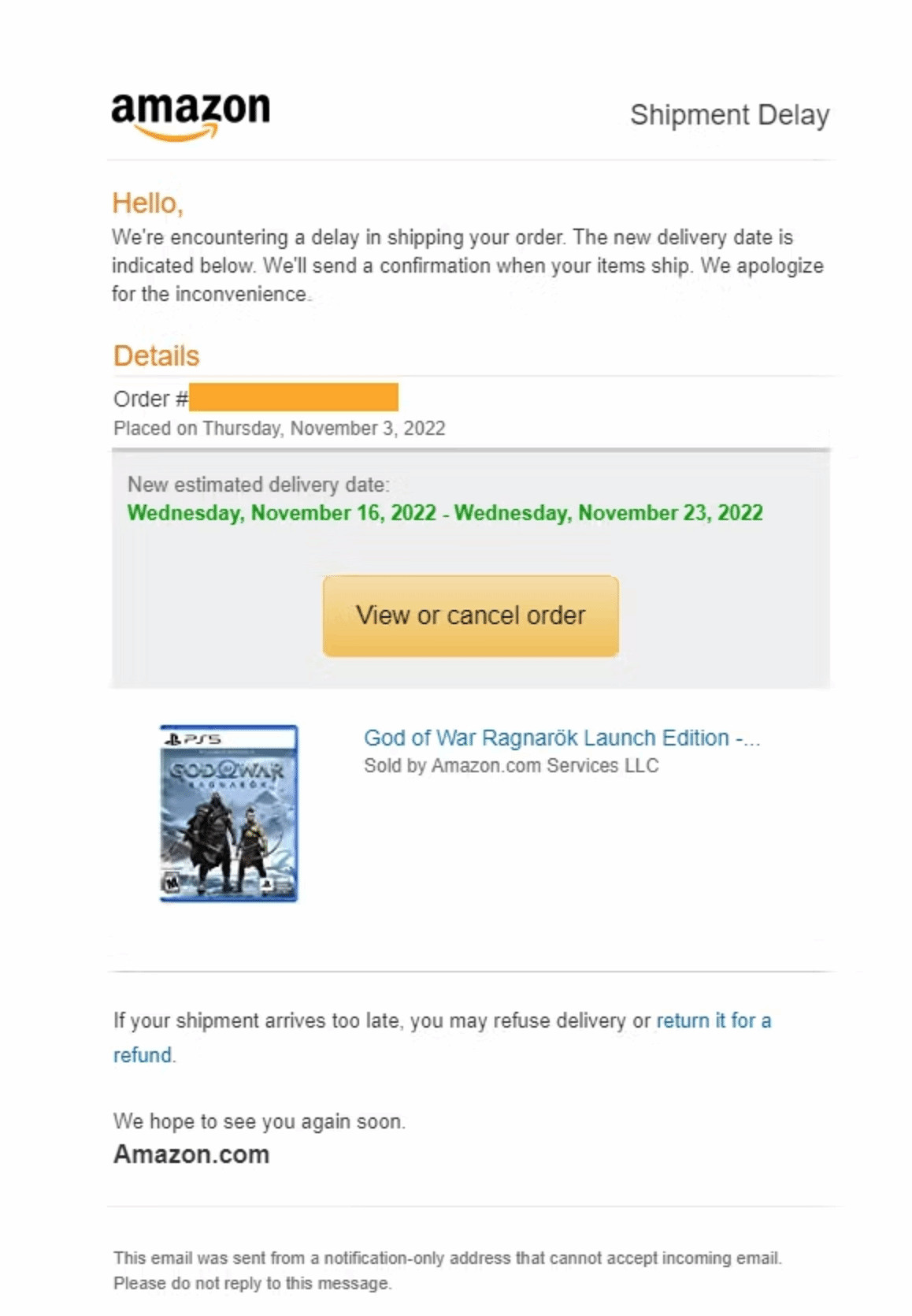 《戰神:諸神黃昏》實體盤缺貨嚴重:至少推遲一周! 《戰神:諸神黃昏》實體盤缺貨嚴重:至少推遲一周!