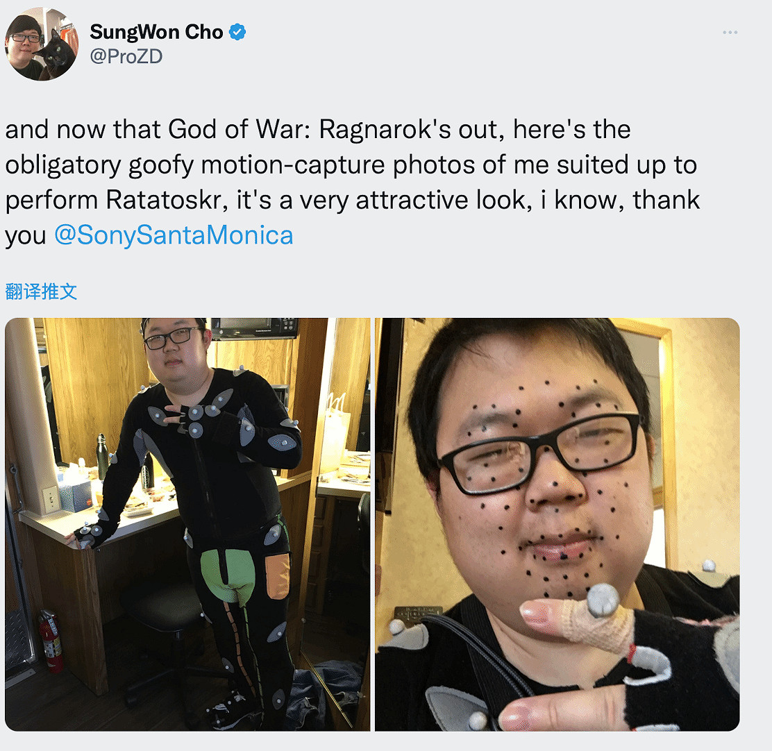 《戰神5》演員發文慶祝遊戲發售：曬鬆鼠滑稽動捕照！